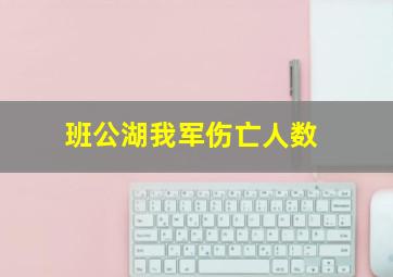 班公湖我军伤亡人数