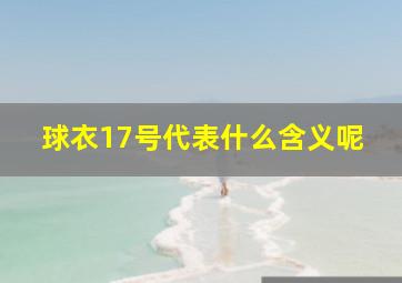 球衣17号代表什么含义呢