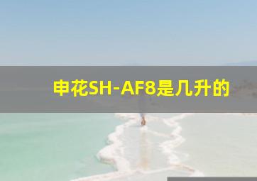 申花SH-AF8是几升的