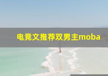 电竞文推荐双男主moba