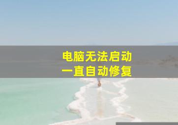 电脑无法启动一直自动修复