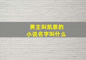 男主叫凯恩的小说名字叫什么