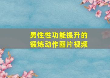 男性性功能提升的锻炼动作图片视频