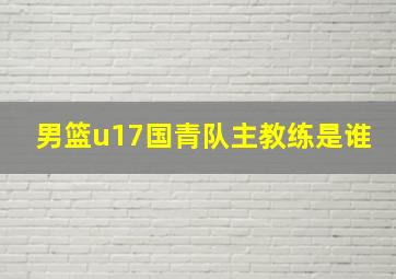 男篮u17国青队主教练是谁