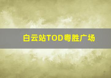 白云站TOD粤胜广场