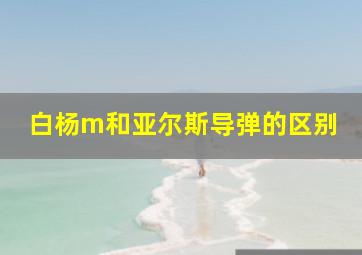 白杨m和亚尔斯导弹的区别