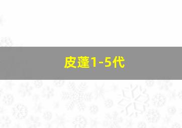 皮蓬1-5代