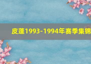 皮蓬1993-1994年赛季集锦