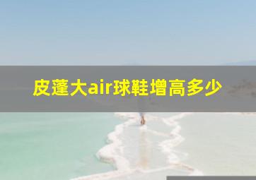 皮蓬大air球鞋增高多少