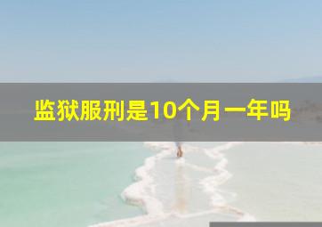 监狱服刑是10个月一年吗