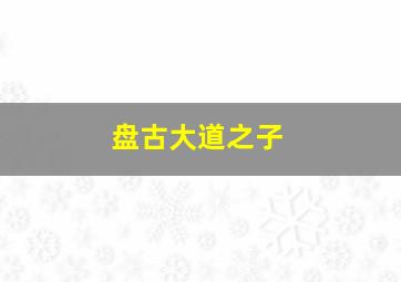 盘古大道之子