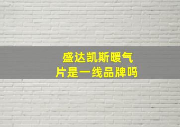 盛达凯斯暖气片是一线品牌吗