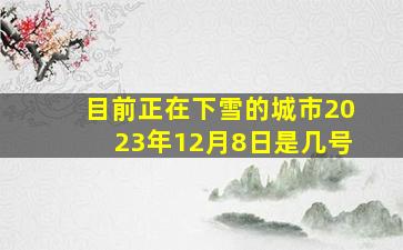 目前正在下雪的城市2023年12月8日是几号