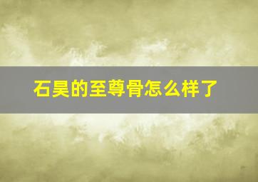 石昊的至尊骨怎么样了