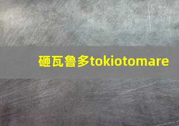 砸瓦鲁多tokiotomare