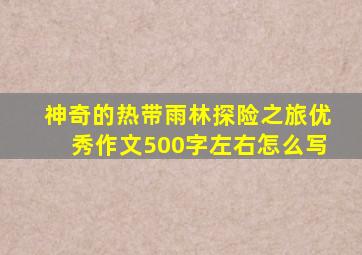 神奇的热带雨林探险之旅优秀作文500字左右怎么写