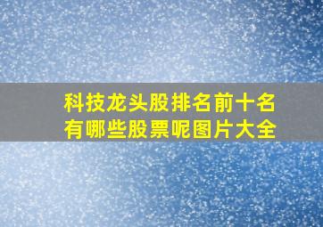 科技龙头股排名前十名有哪些股票呢图片大全