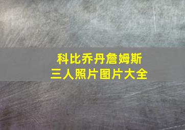 科比乔丹詹姆斯三人照片图片大全