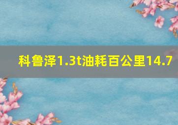 科鲁泽1.3t油耗百公里14.7