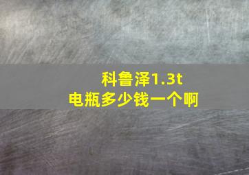 科鲁泽1.3t电瓶多少钱一个啊