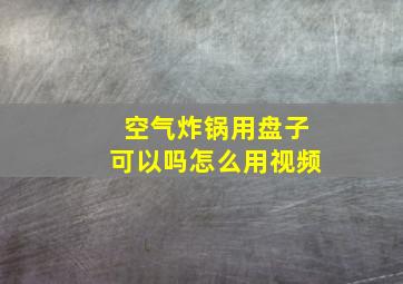 空气炸锅用盘子可以吗怎么用视频