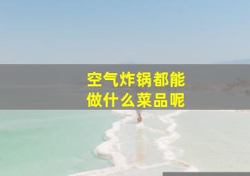 空气炸锅都能做什么菜品呢