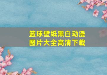 篮球壁纸黑白动漫图片大全高清下载