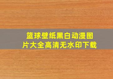 篮球壁纸黑白动漫图片大全高清无水印下载