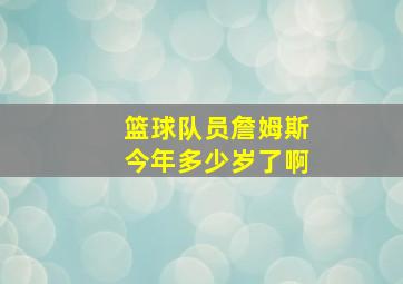 篮球队员詹姆斯今年多少岁了啊