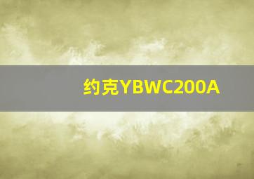 约克YBWC200A