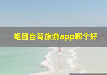 组团自驾旅游app哪个好