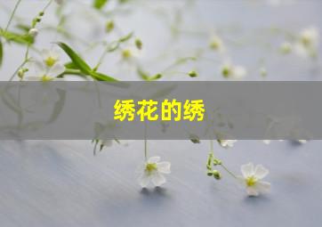 绣花的绣