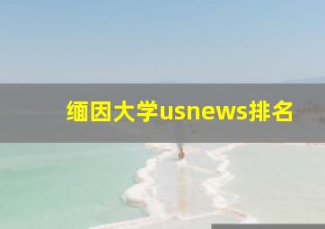 缅因大学usnews排名