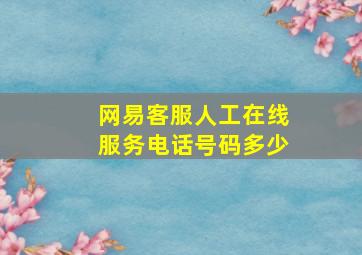 网易客服人工在线服务电话号码多少