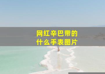 网红辛巴带的什么手表图片