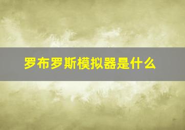 罗布罗斯模拟器是什么