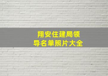 翔安住建局领导名单照片大全