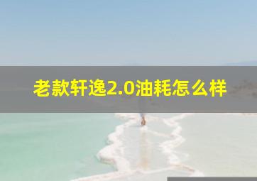 老款轩逸2.0油耗怎么样