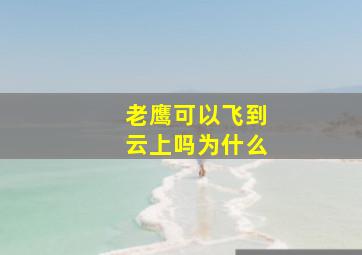 老鹰可以飞到云上吗为什么