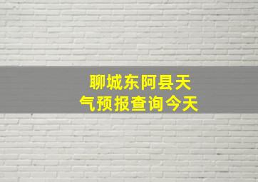 聊城东阿县天气预报查询今天