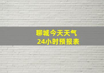 聊城今天天气24小时预报表