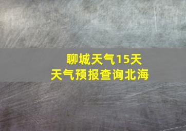 聊城天气15天天气预报查询北海