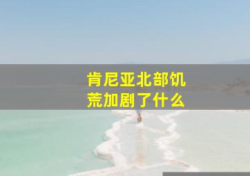 肯尼亚北部饥荒加剧了什么