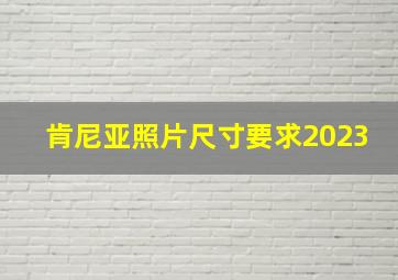 肯尼亚照片尺寸要求2023