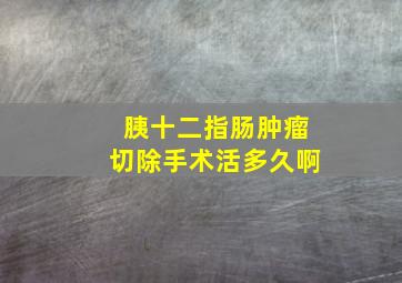 胰十二指肠肿瘤切除手术活多久啊