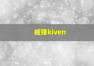 臧锋kiven