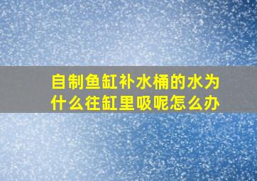 自制鱼缸补水桶的水为什么往缸里吸呢怎么办