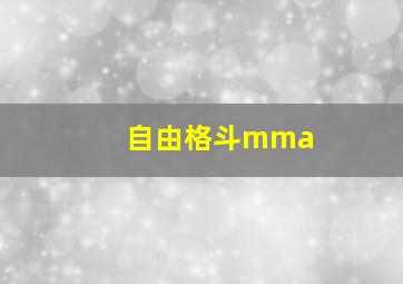 自由格斗mma