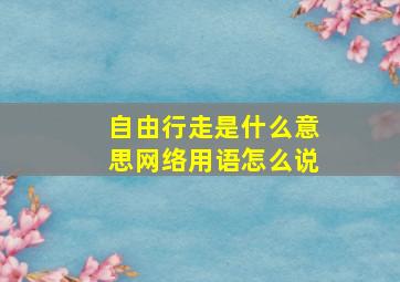 自由行走是什么意思网络用语怎么说