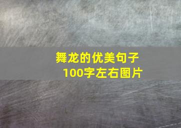 舞龙的优美句子100字左右图片